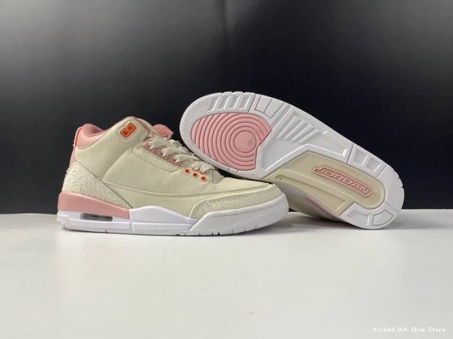 Kicked Out Shoe Store 3 Jordan Rust CK9246-116 Retro Air Pink Sail (W) 0728